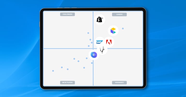 News: Gartner Magic Quadrant for Digital Commerce 2025 – Beitragsbild