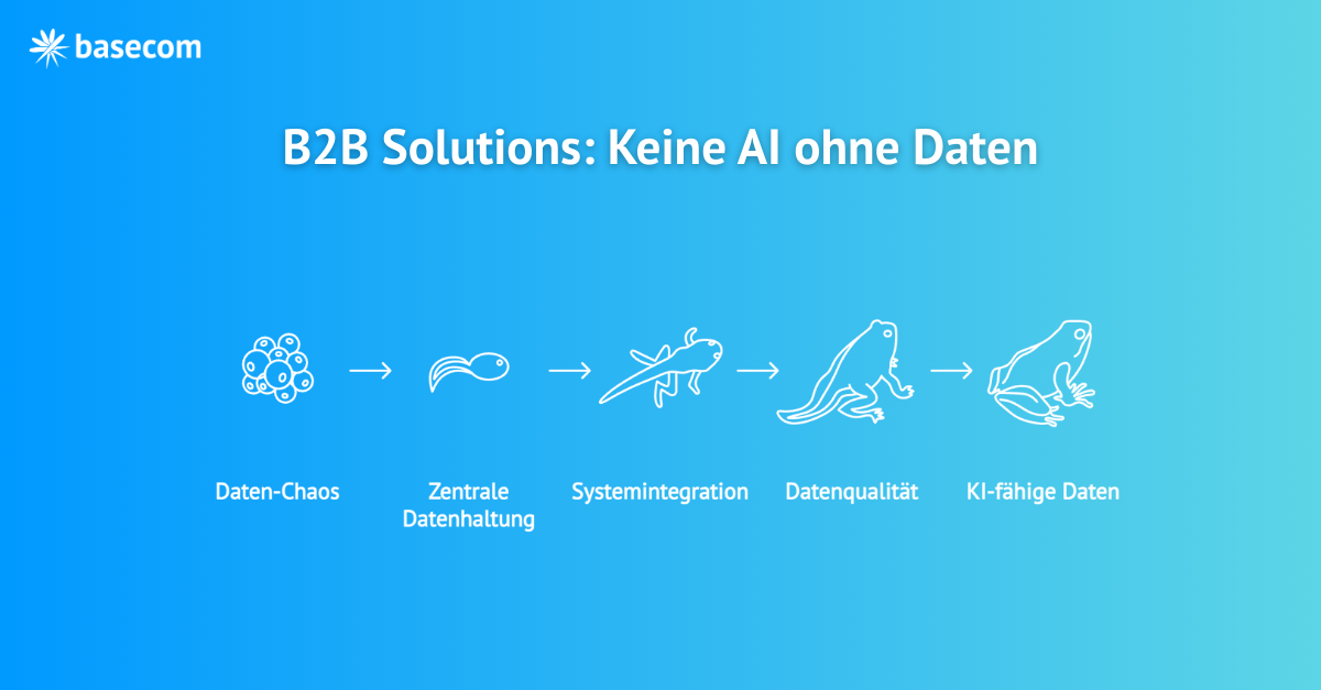 Blog: B2B Solutions: Keine AI ohne Daten - Beitragsbild