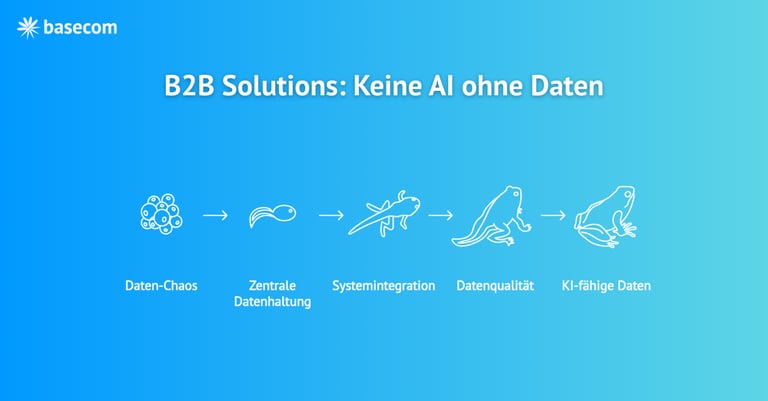 Blog: B2B Solutions: Keine AI ohne Daten - Beitragsbild