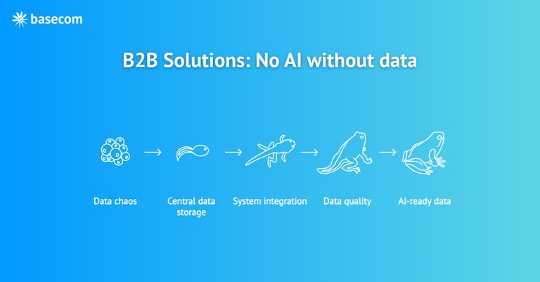 Blog: B2B Solutions: No AI without data - Featured image
