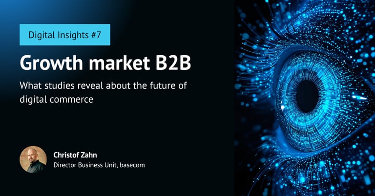 Featured image Blog: B2B growth market. What studies reveal about the future of digital commerce