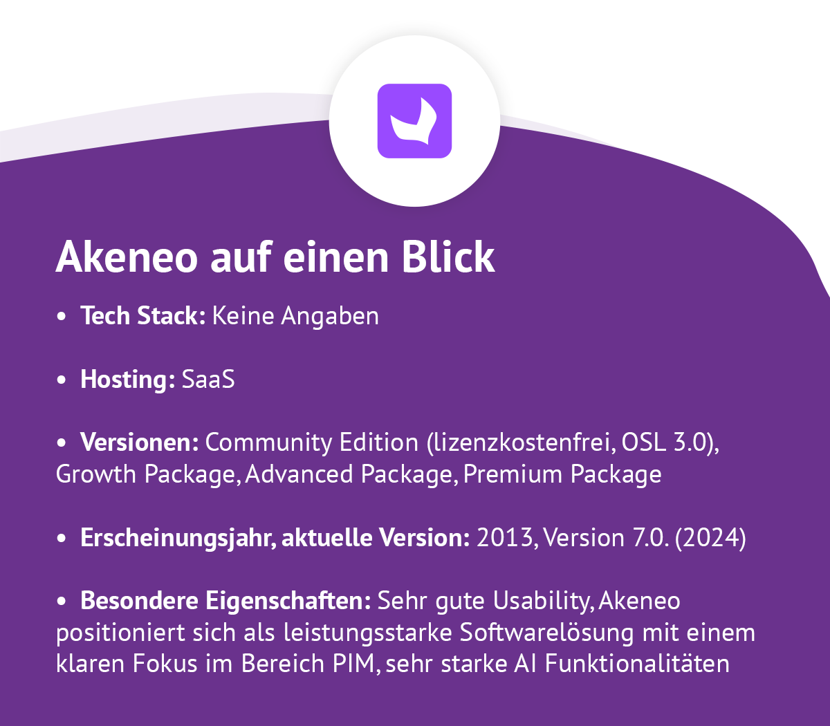 Infobox zu Akeneo