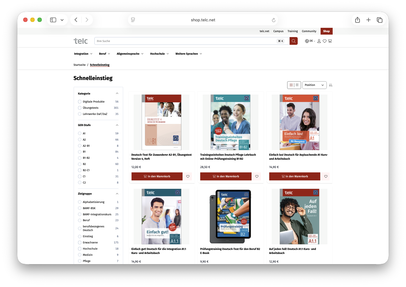 telc Screenshot Quick Start Guide